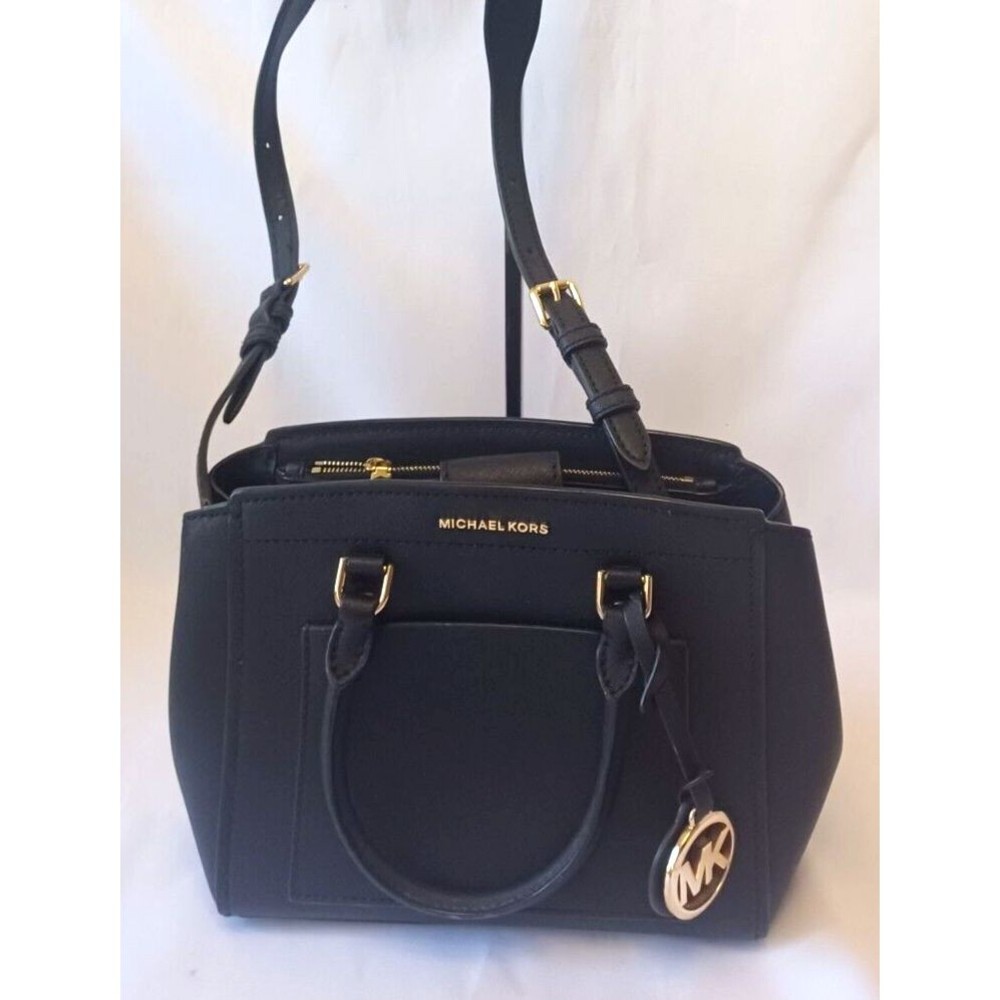 EUC MICHAEL KORS Park Medium Saffiano Leather Satchel 30T9GP9M2L Crossbody Bag